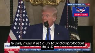 Trump said that Zelenskyy approval rating is down to 4% (vostfr), it's time for election in Ukraine