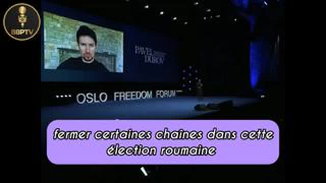 Pavel Durov says the French intelligence chef asked them to censor Romania channel (vostfr)