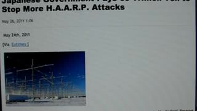 Japanese pays to stop HAARP attacks