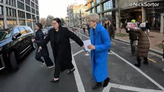 Elizabeth Warren just ASSAULTED me on camera for asking her WHY she’s so against DOGE & transparency