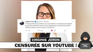 Virginie Joron censurÃ©e sur YOUTUBE !!!