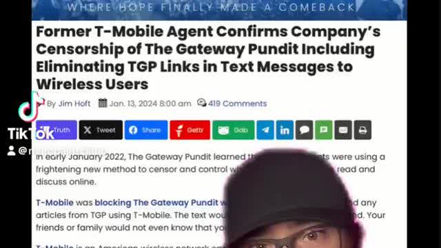 T-Mobile Censored Customer's Text Messages Concerning "Vaccine Efficacy."