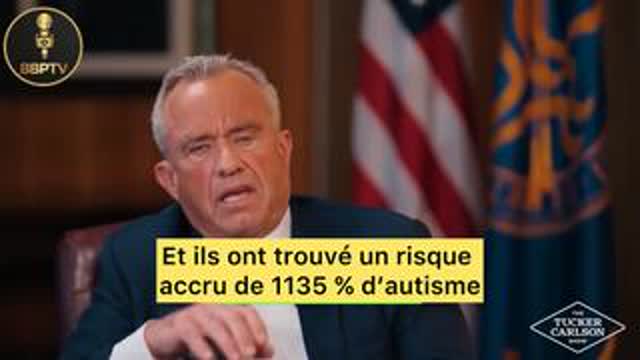 RFK -CDC COVERED UP a study which found a 1135% INCREASE in autism risk from HBV vaccine (vostfr)