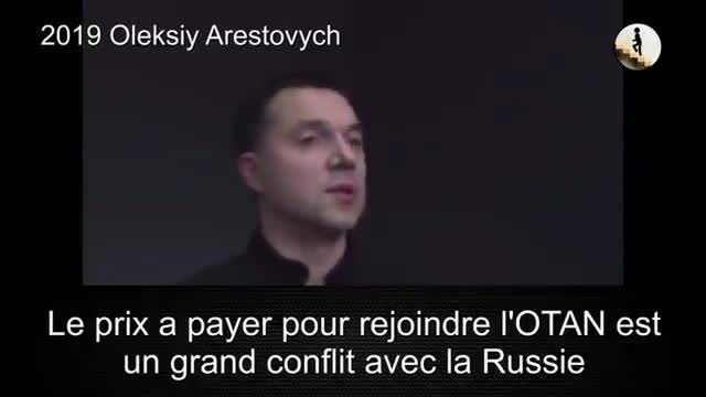 Oleksiy Arestovych en 2019-Le prix à payer pour rejoindre l'OTAN est un grand conflit avec la Russie