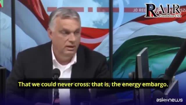 Viktor OrbÃ¡n: Sanctions On Russian Oil And Gas Is A Red Line For Hungary