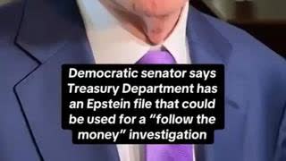Democratic senator to start following the money and exposing Jeffrey Epstein's blackmail network