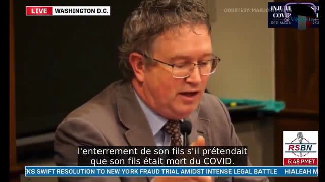 To pay for his son's burial if he declares that he died of C19 and not the pfizer vaccine (vostfr)