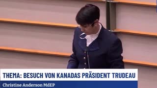 Christine Anderson "Trudeau you are a disgrace for any democracy please spare us your presence"