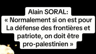 Soral si on est pour la défense des frontières et patriote, on doit être pro-palestinien