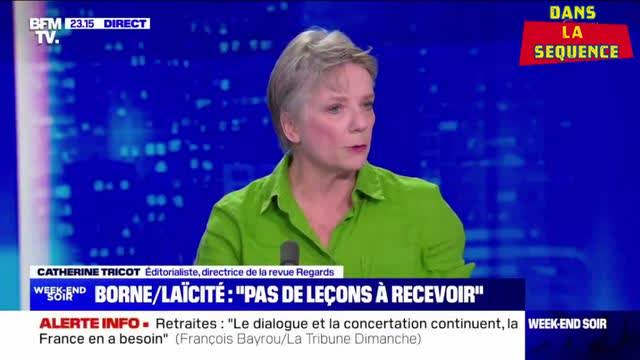 Catherine Tricot «La laïcité, c'est la laïcité de l'état, les citoyens n'ont pas à être neutres »