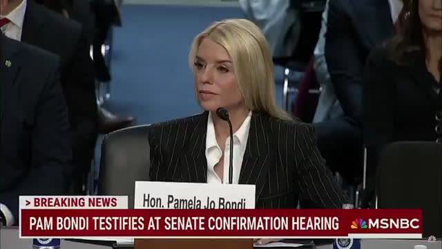 Sen. Mazie Hirono asks Pam Bondi who won the 2020 election.Bondi: Joe Biden is the president.