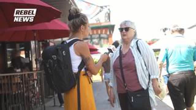 The result of a brainwashing of the MSM during the trucker convoy, the damage is deep on this victim