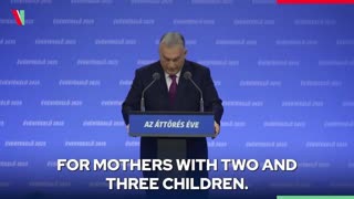 Viktor Orban full, lifelong income tax exemption for mothers with two and three children (vosten)