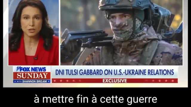 Tulsi Gabbard - The longer this situation continues, the more Ukrainians lose their lives (vostfr)