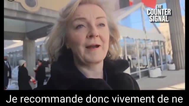 Another Canadian WEF agent exposed by MP Liz Truss (vostfr)