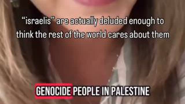 She's Really Pissed Off At Israel and their infiltration in american politics and owning the media