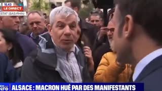Macron , bain de foule en Alsace.