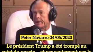 Peter Navarro - Fauci lied on Covid origin in Wuhan and also Pfizer lied on the mRNA shot (vostfr)