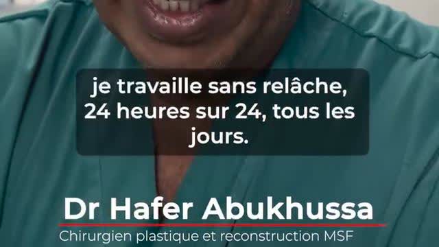 Dr Hafer Abukhussa - Can you imagine receiving up to 500 injured people a day? (vostfr)