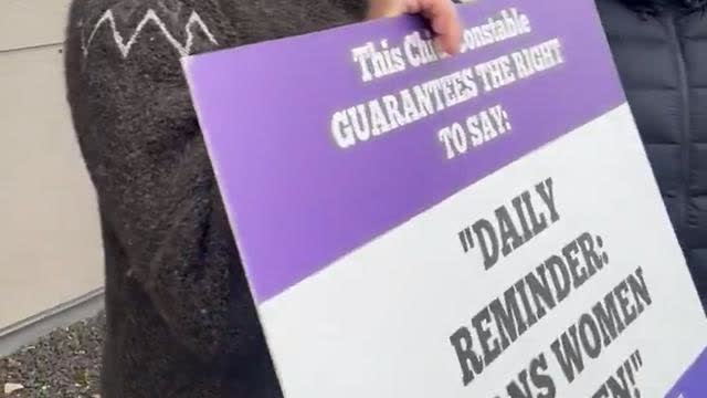 Inspector is bang on point - nothing illegal with statement Trans Women are Men