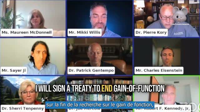RFK - Gain-of-function research blames worst diseases from Lyme to Covid (vostfr) - Kory - Tenpenny