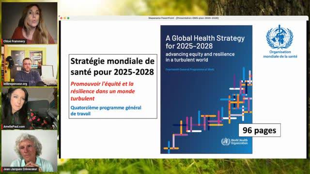 Pérsentation Chloé Frammery concernant le plan 2025-2028 de l'OMS