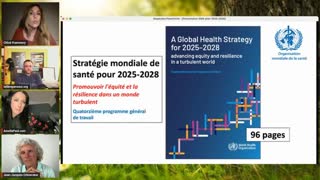 Pérsentation Chloé Frammery concernant le plan 2025-2028 de l'OMS