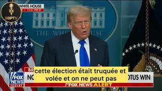 Trump is still confirming that the 2020 presidential election was rigged and stolen (vostfr)