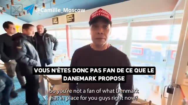 Greenlanders in MAGA caps chant their admiration for Trump and their desire to become ... (vostfr)