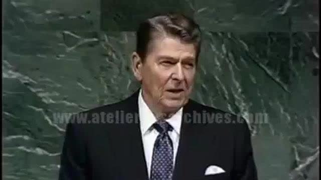 Ronald Reagan to build a government based on the humanity's will and consent (not during COVID)