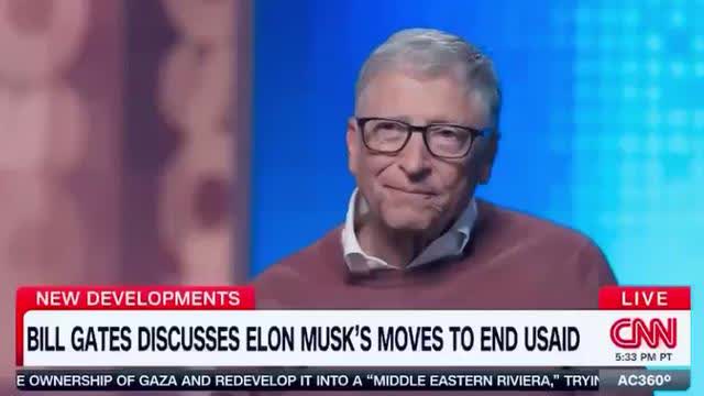 He's not philentrope since he is affected by the USAID cut - Bill Gates agenda is slowing down