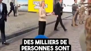 Ursula von der Leyen Exposed in the street “War criminal! Thousands of dead on your hands!" (vostfr)