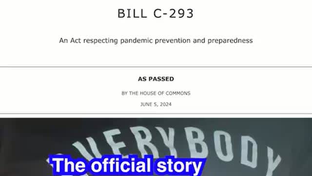 Canada - Bill C-293 - The pandemic prevention and preparedness