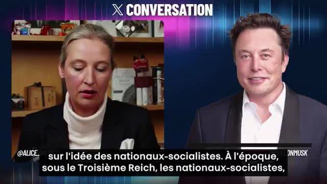 Interview Elon Musk with Alice Weidel the Afd leader (vostfr)