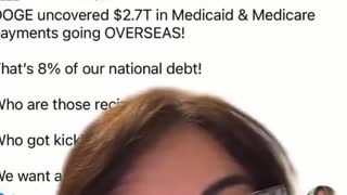 DOGE exposed the biggest amount $2.7 TRILLION of Medicare and Medicaid going overseas
