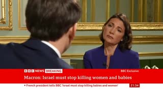 French President Macron calls on Israel to stop killing Gaza's women and babies – BBC News