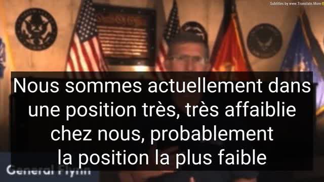 General Flynn, US is in a weak position since Biden's support for Ukraine (vostfr)