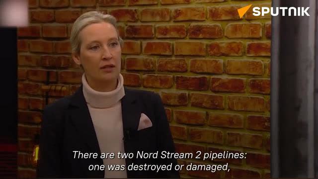 Alice Weidel AFD restore Nord Stream 2,very good relation Russia, China, United States
