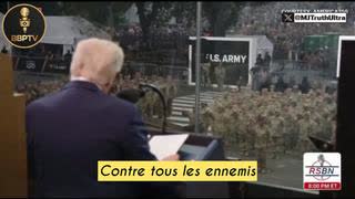 President Trump and The US army declaration in military parade 2025 (vostfr)