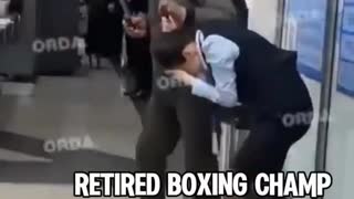 Musa Abdraim, former champion, boldly stepped forward, offering himself as a replacement hostage.