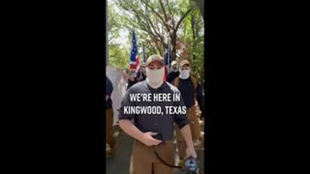 Patriot Front - No King's Day counterprotest in Kingwood, TX