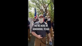 Patriot Front - No King's Day counterprotest in Kingwood, TX