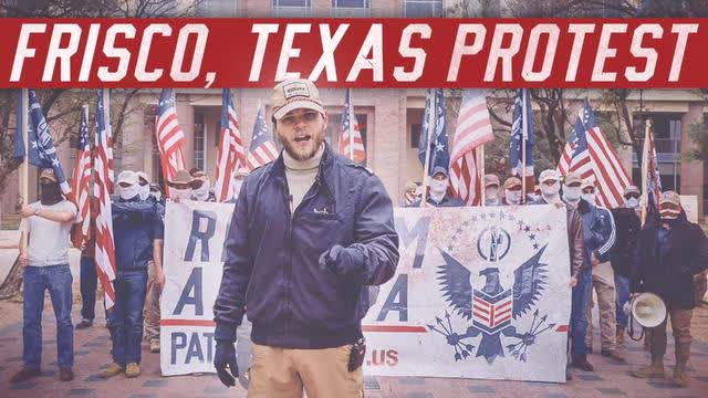 Austin Metcalf Protest | Patriot Front Protest & Speech, Frisco, TX 4-6-2025