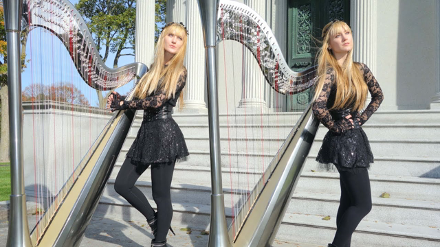METALLICA - Fade to Black (Harp Twins) Camille and Kennerly