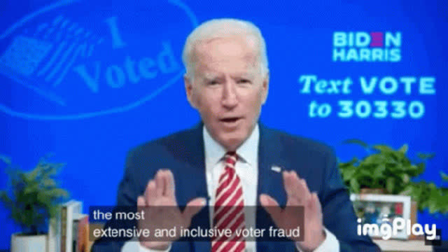 Creepy Joe just can't stop.