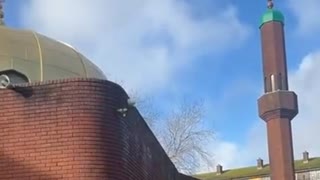 Islamic chants being blasted at full volume from a mosque in Cardiff, the capital of Wales UK