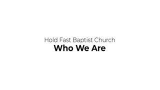 Jew-Naming Church In Fresno, CA | Hold Fast Baptist Church