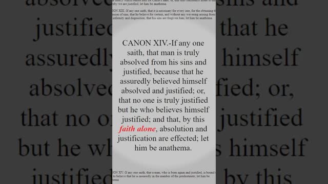 Catholics Don't Believe in Faith Alone for Salvation