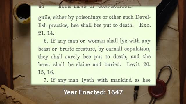 ANTI-PRIDE MONTH DAY 3: Early Massachusetts & Connecticut Sodomy Laws