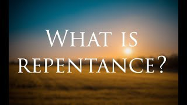 The correct definition of repentance
